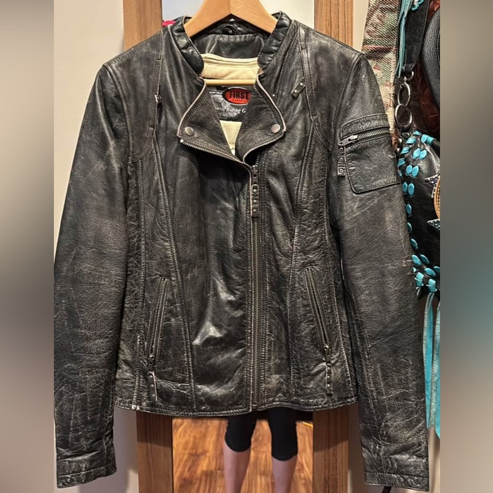 Women's Black Leather Jacket